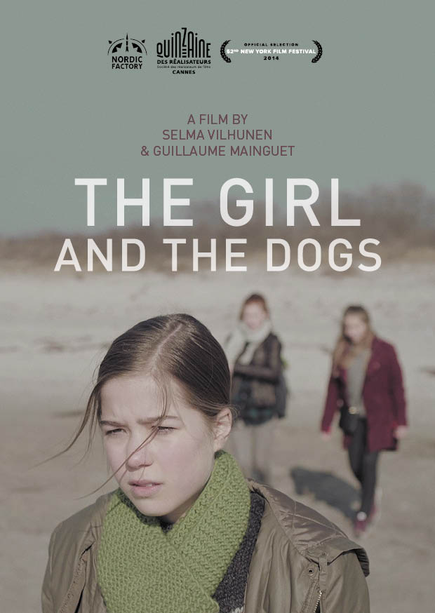 Affiche the girl and the dogs