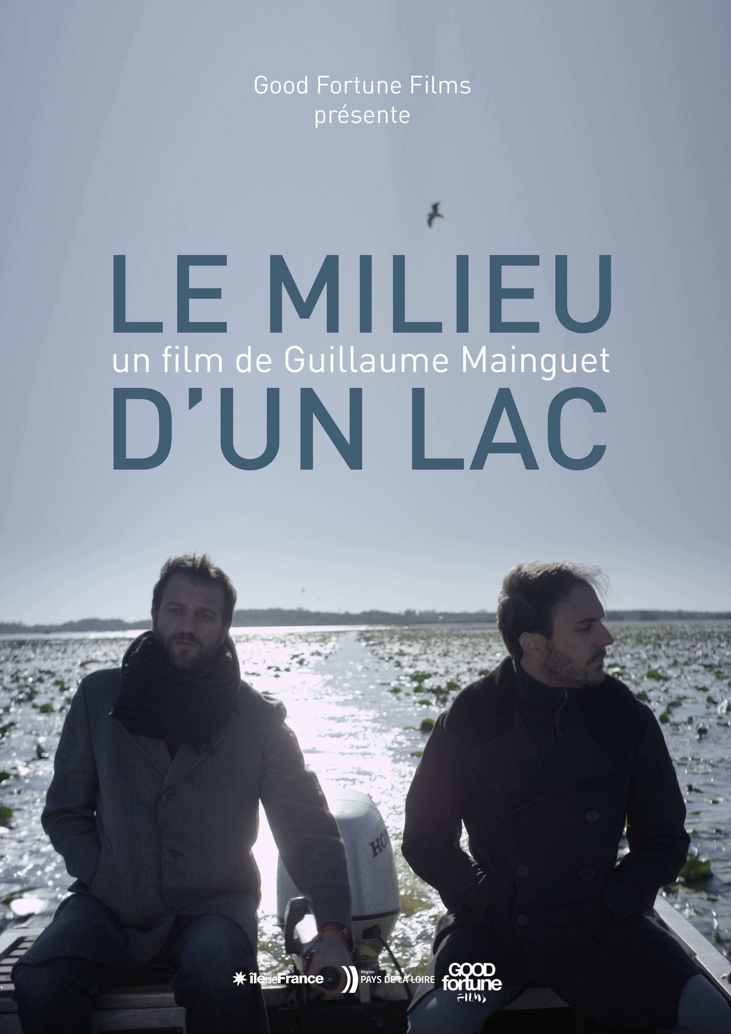 Affiche milieu d'un lac
